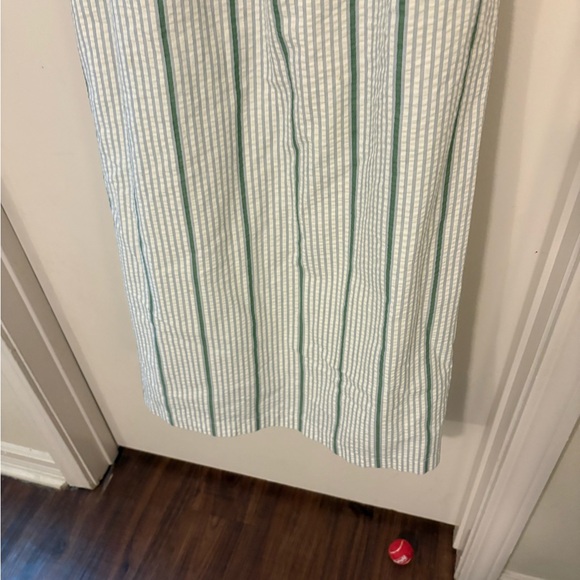 Tuckernuck Striped Midi Dress in White and Green - Picture 4 of 10